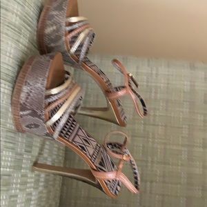 Jessica Simpson Platforms. Leather upper.